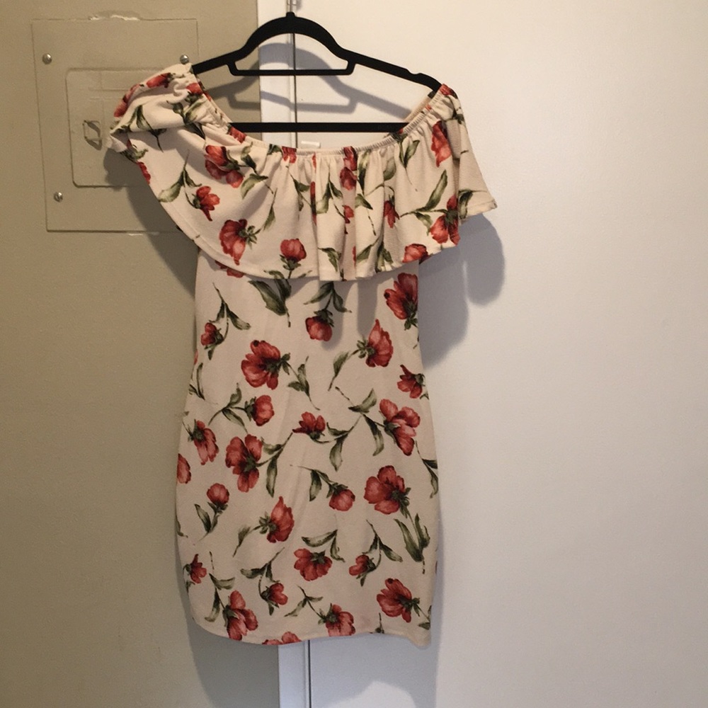 Off shoulder floral dress